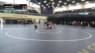 197 lbs Cons. Round 2 - Chance Evans, Cuesta College vs Cash Cancel, Bakersfield College