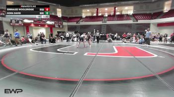 115 lbs 3rd Place - EmmaLee Wooldridge, Wyandotte HS Girls vs Kora Davis, Marlow High School Girls