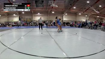 155 lbs Champ. Round 3 - Dhani McCray, Findlay High School vs Natalie Carlisle, Lebanon High School