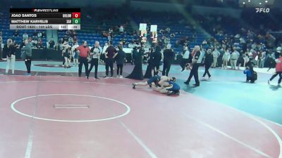144 lbs Consi Of 16 #1 - Joao Santos, Greater Lowell vs Matthew Karvelis, Xaverian