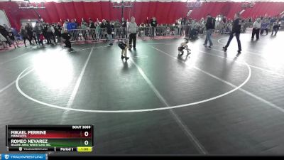 63 lbs Cons. Round 2 - Mikael Perrine, Minnesota vs Romeo Nevarez, Racine Area Wrestling Inc.