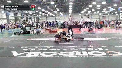 120 lbs Consi Of 64 #1 - Gabriel Fisher, PA vs Tyson Warner, FL