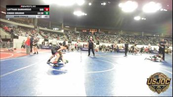 73 lbs Semifinal - Laythan Samaniego, Darko Valley Wolfpak vs Creed Bruens, Carl Albert