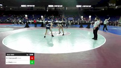 126 lbs Round Of 64 - Roman Caccavelli, Franklin vs Jorden Dietz, Minnechaug