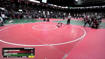 50 lbs Quarterfinal - Braxtyn Meeks, Unattached vs Jude Montgomery, PAW3