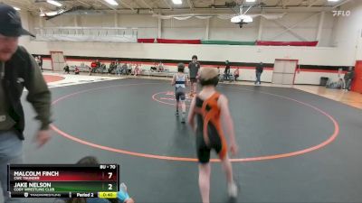 70 lbs Cons. Semi - Ryder Fausett, Worland Wrestling Club vs Cooper Spence, Cody Wrestling Club