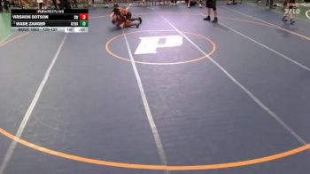 129-137 lbs Cons. Round 1 - Wade Zanger, Quincy Senior High vs Virshon Dotson, DeKalb WC