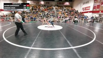 120 lbs Champ. Round 1 - Addison Lyman, Lyman vs Hayden Shrewsbury, Rock Springs