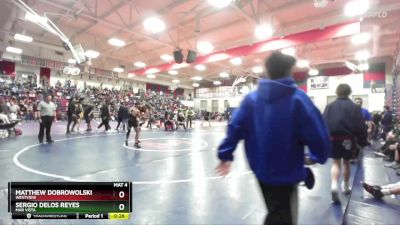 113 lbs Cons. Round 2 - Matthew Dobrowolski, Westview vs Sergio Delos Reyes, Mar Vista