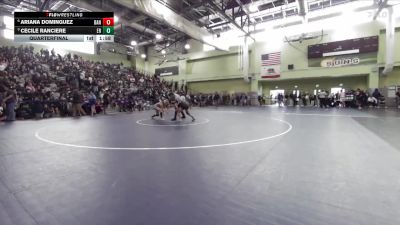 105 lbs Quarterfinal - Cecile Ranciere, EAGLE ROCK vs Ariana Dominguez, BANNING