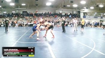 125 lbs Champ. Round 1 - Valentino Adamo, Wrestling University vs Gage Spurgeon, Sebolt Wrestling Academy