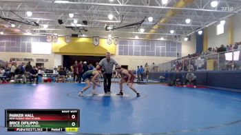 132 lbs Champ. Round 1 - Brice DiFilippo, St. Patrick`s High School vs Parker Hall, New Albany High School