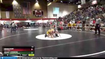 120 lbs Cons. Round 2 - Aidan Ruby, Wind River vs Grant Logsdon, Lingle-Ft. Laramie/Southeast