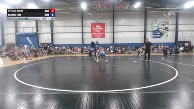 110 lbs Bryce Siem, Minnesota vs James Hin, California Gold