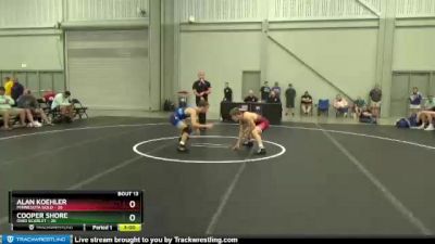 120 lbs Placement Matches (8 Team) - Alan Koehler, Minnesota Gold vs Cooper Shore, Ohio Scarlet