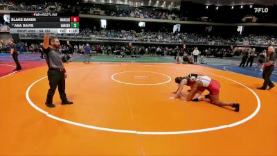 6A 185 lbs Champ. Round 1 - Ana Davis, Killeen Harker Heights vs Blake Baker, Lewisville Marcus