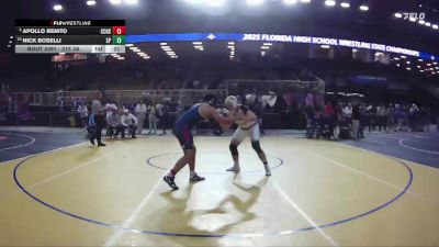 215 3A 5th Place Match - Apollo Benito, Christopher Columbus H S vs Nick Boselli, Spanish River