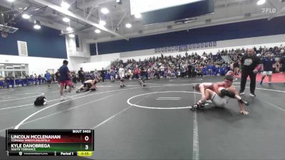 150 lbs Champ. Round 3 - Kyle DaNobrega, South Torrance vs Lincoln McClenahan, Topanga Wrestling/BTSLA