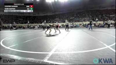 140 lbs Round Of 16 - Cooper Hansen, Cowboy Wrestling Club vs Gabe Mattox, Salina Wrestling Club