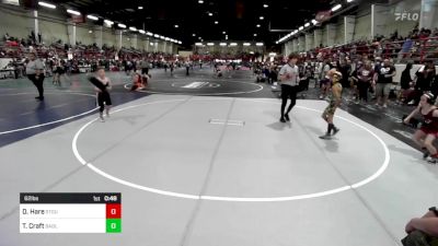 62 lbs Quarterfinal - Dallin Hare, Stout Wr Ac vs Tristen Craft, Badlands Elite