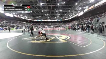 132 lbs Cons. Round 4 - Tucker Clark, Rigby vs William Shallenberger, Wasatch Utah