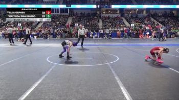 65 lbs Quarterfinal - Kalynda Smallwood, South Central Punisher vs Ella Gepner, Tonganoxie