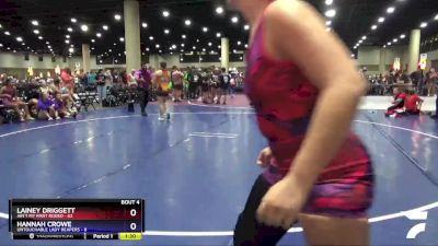 175 lbs Round 2 (4 Team) - Hannah Crowe, Untouchable Lady Reapers vs Lainey Driggett, Ain`t My First Rodeo