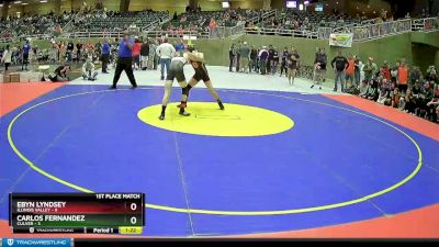 128 lbs Finals (8 Team) - Carlos Fernandez, Culver vs Ebyn Lyndsey, Illinois Valley