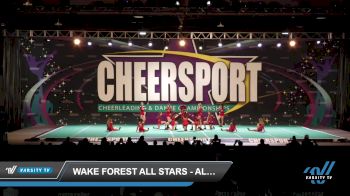 Wake Forest All Stars - Alpha Wolves [2022 L5 Senior - D2 - Small] 2022 CHEERSPORT National Cheerleading Championship