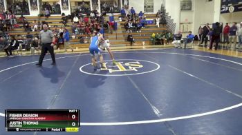 134 lbs Quarterfinal - Fisher Deason, American Christian Academy vs Justin Thomas, Reeltown