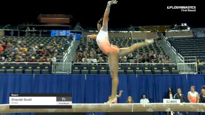 Shaylah Scott - Beam, Illinois - 2019 NCAA Gymnastics Regional Championships - Michigan