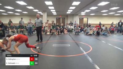 100 lbs Rr Rnd 2 - Sanchir Edington, St. Vincent Saint Mary K-6 Community vs Eric Schwab, Belle Vernon K-6 Community