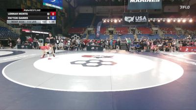 110 lbs Champ. Rd Of 128 - Lennah Monts, KS vs Payton Gaines, FL