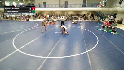 126 lbs Champ. Round 1 - Hunter Leavitt, Champions Wrestling Club vs Joshua Watson, King Wrestling