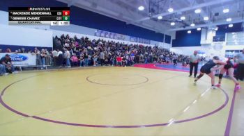 120 lbs Quarterfinal - Genesis Chavez, Citrus Valley vs Mackenzie Mendenhall, Corona