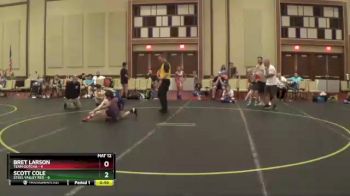 91 lbs Finals (8 Team) - Bret Larson, Team Gotcha vs Scott Cole, Steel Valley Red