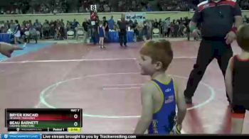 43 lbs Cons. Round 2 - Beau Barnett, Cushing Wrestling vs Bryer Kincaid, Newkirk Takedown