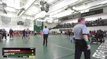 157 lbs Cons. Round 7 - Noah Koendarfer, Norco vs Adrian Ruiz, Colony