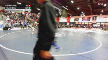175 lbs Champ. Round 2 - Bryan Garcia, Yorba Linda vs Mason Sauls, Chaparral