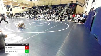 107 lbs Semifinal - Sean Kenny, Christian Brothers Academy vs Justin Farnsworth, Malvern Prep