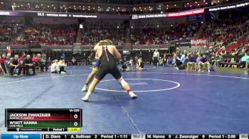 1A-220 lbs Cons. Round 2 - Wyatt Hanna, Lake Mills vs Jackson Zwanziger, Nashua-Plainfield