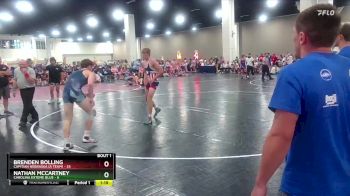 157 lbs Finals (2 Team) - Brenden Bolling, Capitian Nebraska (A Team) vs Nathan Mccartney, Carolina Exteme Blue