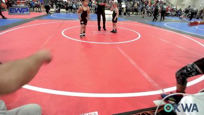 55 lbs Round Of 16 - Dylan Lockwood, Heat vs Braylyn Grigg, Tulsa Blue T Panthers