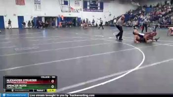 165 lbs Cons. Round 4 - Spencer Roth, Cornell College vs Alexander Strueder, Wisconsin-Platteville