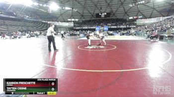 4A 175 lbs 5th Place Match - Kannon Freschette, Camas vs Tayten Cissne, Chiawana