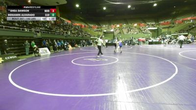 140 lbs Round Of 16 - Shea Dawson, Morro Bay vs Benjamin Alvarado, Clovis East