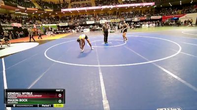 135 lbs Quarterfinal - Mason Bock, Soldotna vs Kendall Wyble, Student Wrestling Development Program