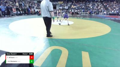 4A 120 lbs Cons. Round 2 - Avery Romero, Puyallup vs Trevor Wilson, Lake Stevens