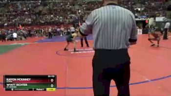 D1-113 lbs Cons. Round 3 - Kaiyon McKinney, Elyria vs Wyatt Richter, St. Edward