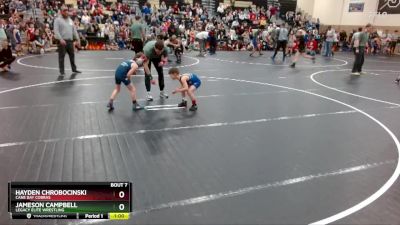 53 lbs Quarterfinal - Jameson Campbell, Legacy Elite Wrestling vs Hayden Chrobocinski, Cane Bay Cobras